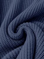 Elorivane Plus Size Solid Color Round Neck Knitted Pullover Sweater Lantern Sleeve Simple Casual Top for Autumn Winter Wear - Image 10
