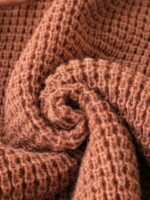 Elorivane Plus Size Sage Green Knitted Hoodie Raglan Sleeve Drawstring Cuffs Minimalist Pullover Sweater for Fall Winter Vacation Smart Casual Wear - Image 10