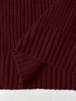 Elorivane Plus Size Solid Color Drop Shoulder Loose Knit Sweater for Autumn Winter - Image 10