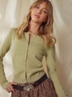Elorivane Women Crewneck Button Front Cardigan, Long Sleeve Western Cowgirl Fall Winter Country Sweater - Image 14