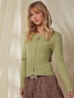 Elorivane Women Crewneck Button Front Cardigan, Long Sleeve Western Cowgirl Fall Winter Country Sweater - Image 16