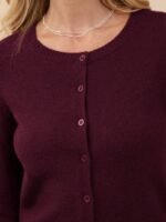 Elorivane Women Crewneck Button Front Cardigan, Long Sleeve Western Cowgirl Fall Winter Country Sweater - Image 3