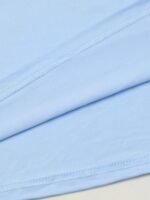 Elorivane Plus Size Light Blue Round Neck T-Shirt "One Day At A Time" Heart Print Soft Polyester for Summer Vacation Smart Casual Wear - Image 5