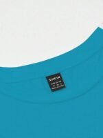 Elorivane Plus Size Light Blue Round Neck T-Shirt "One Day At A Time" Heart Print Soft Polyester for Summer Vacation Smart Casual Wear - Image 16