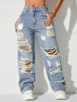 Elorivane Black Straight Leg Jeans, Y2K Rave Vintage, High Waist Side Pocket Slit, Casual Spring Fall Pants - Image 38