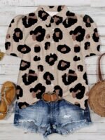 Elorivane Plus Size Black Halloween Skull Pattern Puff Sleeve Blouse Goth Bohemian Top for Summer Concert Festival Wear