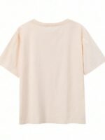Elorivane Plus Size Halloween Ghost Print Short Sleeve T-Shirt for Summer Daily Wear - Image 9