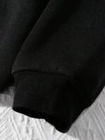 Elorivane Plus Size "Kindness Is Free" Graphic Sweatshirt, Black Cowboy Style, Fall Winter Back To School Casual Top - Image 6