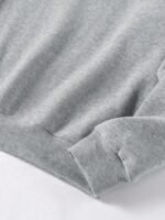 Elorivane Plus Size Letter Print Round Neck Sweatshirt for Autumn Winter Casual Wear - Image 21