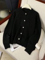 Elorivane Women's Vintage Knit Cardigan | Loose Old Money Style, Commuter Autumn Winter Sweater - Image 14