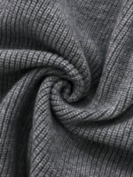 Elorivane Plus Size Gray Casual Sweater, Versatile Knit Top for Office, Fall Winter Wear - Image 7