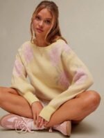 Elorivane Women Floral Jacquard Knit Sweater, Boatneck Long Sleeve Western Cowgirl Fall Winter Rodeo Top - Image 16