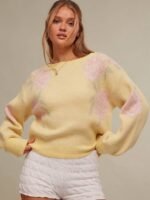 Elorivane Women Floral Jacquard Knit Sweater, Boatneck Long Sleeve Western Cowgirl Fall Winter Rodeo Top - Image 17