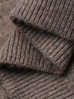 Elorivane Plus Size Solid Sweater, Crew Neck Bowknot Loose Elegant Pullover Autumn Winter Top - Image 7