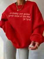 Elorivane Women's Funny Holiday Raglan Sweatshirt, Long Sleeve Crew Neck For Xmas, Thanksgiving & New Year - Image 7