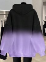 Elorivane Plus Size Ombre Regular Fit Casual Sweatshirt for Fall Winter - Image 7