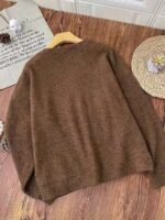 Elorivane Minimalist Crew Neck Long Sleeve Sweatshirt - Image 2