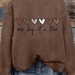 Elorivane Minimalist Crew Neck Long Sleeve Sweatshirt