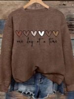 Elorivane Minimalist Crew Neck Long Sleeve Sweatshirt