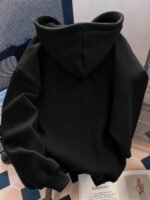 Elorivane Women Y2K Solid Color Hooded Pullover Sweatshirt, Casual Yellow Fall Back To School Hoodie - Image 23