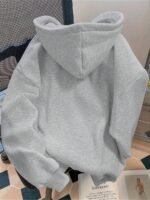 Elorivane Women Y2K Solid Color Hooded Pullover Sweatshirt, Casual Yellow Fall Back To School Hoodie - Image 35