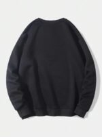 Elorivane Plus Size Skull Girl Slogan Round Neck Sweatshirt Long Sleeve for Autumn Winter Halloween Casual Wear - Image 10
