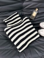 Elorivane Women's Casual Streetwear High Neck Striped Loose Knit Pullover Sweater Fall - Image 7