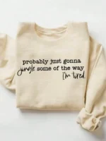 Elorivane Women's Funny Holiday Raglan Sweatshirt, Long Sleeve Crew Neck For Xmas, Thanksgiving & New Year