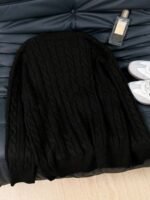 Elorivane Women's Minimalist V-Neck Loose Knit Sweater | Low-Key Vintage Brown Pullover Fall - Image 30