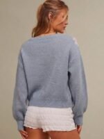 Elorivane Women Floral Jacquard Knit Sweater, Boatneck Long Sleeve Western Cowgirl Fall Winter Rodeo Top - Image 23