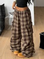 Elorivane Women Vintage Western Y2K Low Waist Parachute Cargo Pants, Summer Streetwear Trousers - Image 19