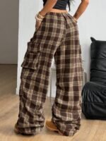 Elorivane Women Vintage Western Y2K Low Waist Parachute Cargo Pants, Summer Streetwear Trousers - Image 22
