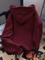 Elorivane Women Y2K Solid Color Hooded Pullover Sweatshirt, Casual Yellow Fall Back To School Hoodie - Image 40