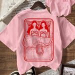 Elorivane Women's Mermaid Sardine Summer Social Club Tee, Casual Back To School