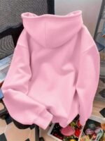Elorivane Women Bow Pattern Long Sleeve Pocket Sweatshirt, Cute Casual Fall Top - Image 12