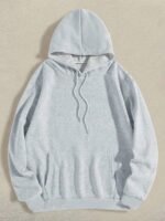 Elorivane Women's Light Grey Angel Wings Sweatshirt, Sequin Embroidery Y2K Dropped Shoulder Fall - Image 7