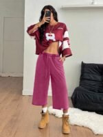 Elorivane Women Charcoal Gray Washed Shorts, Baggy Elastic Waist Cowgirl Vintage Athleisure Streetwear - Image 14