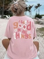 Elorivane Women's Plus Size Beach Quote Graphic Tee, Casual Summer - Image 11