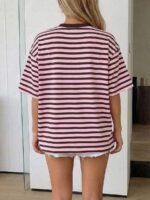 Elorivane Women's Oversized Loose Tee, Casual Summer Vacation - Image 23