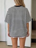 Elorivane Women's Oversized Loose Tee, Casual Summer Vacation - Image 28