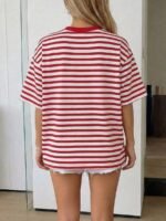 Elorivane Women's Oversized Loose Tee, Casual Summer Vacation - Image 15