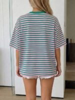 Elorivane Women's Oversized Loose Tee, Casual Summer Vacation - Image 7