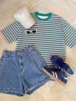 Elorivane Women's Oversized Loose Tee, Casual Summer Vacation - Image 2
