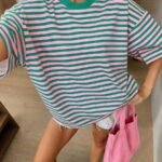Elorivane Women's Oversized Loose Tee, Casual Summer Vacation