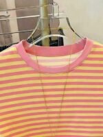 Elorivane Women's Pink-Brown Striped Y2K Tee, Casual Summer - Image 17