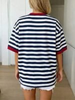Elorivane Women's Oversized Loose Tee, Casual Summer Vacation - Image 44