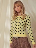 Elorivane Women Crewneck Button Front Cardigan, Long Sleeve Western Cowgirl Fall Winter Country Sweater - Image 24