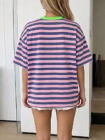 Elorivane Women's Oversized Loose Tee, Casual Summer Vacation - Image 90