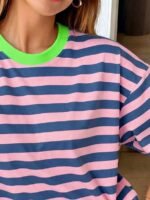 Elorivane Women's Oversized Loose Tee, Casual Summer Vacation - Image 93