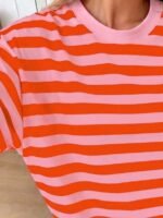Elorivane Women's Oversized Loose Tee, Casual Summer Vacation - Image 97